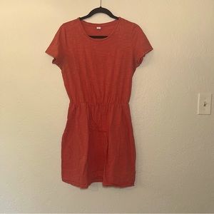 Bright orange Old Navy dress
